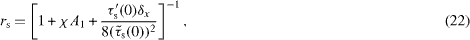Equation (22)