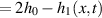 $= 2h_0-h_1(x,t)$