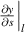 ${\left. {\frac{{\partial y}}{{\partial s}}} \right|_l}$