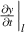 ${\left. {\frac{{\partial y}}{{\partial t}}} \right|_l}$