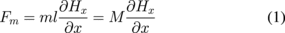 Equation (1)