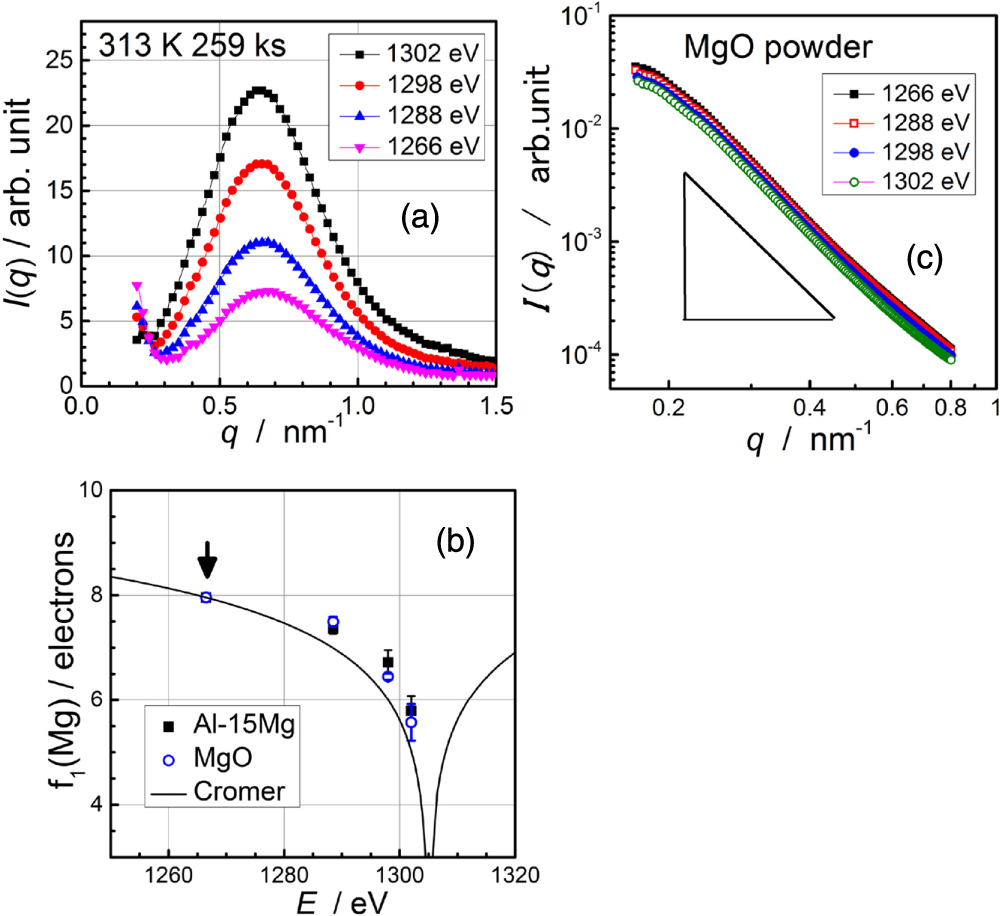 Two dimensional anomalous small-angle scattering measurements at the Mg ...