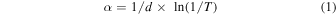Equation (1)