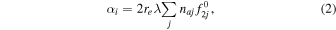 Equation (2)