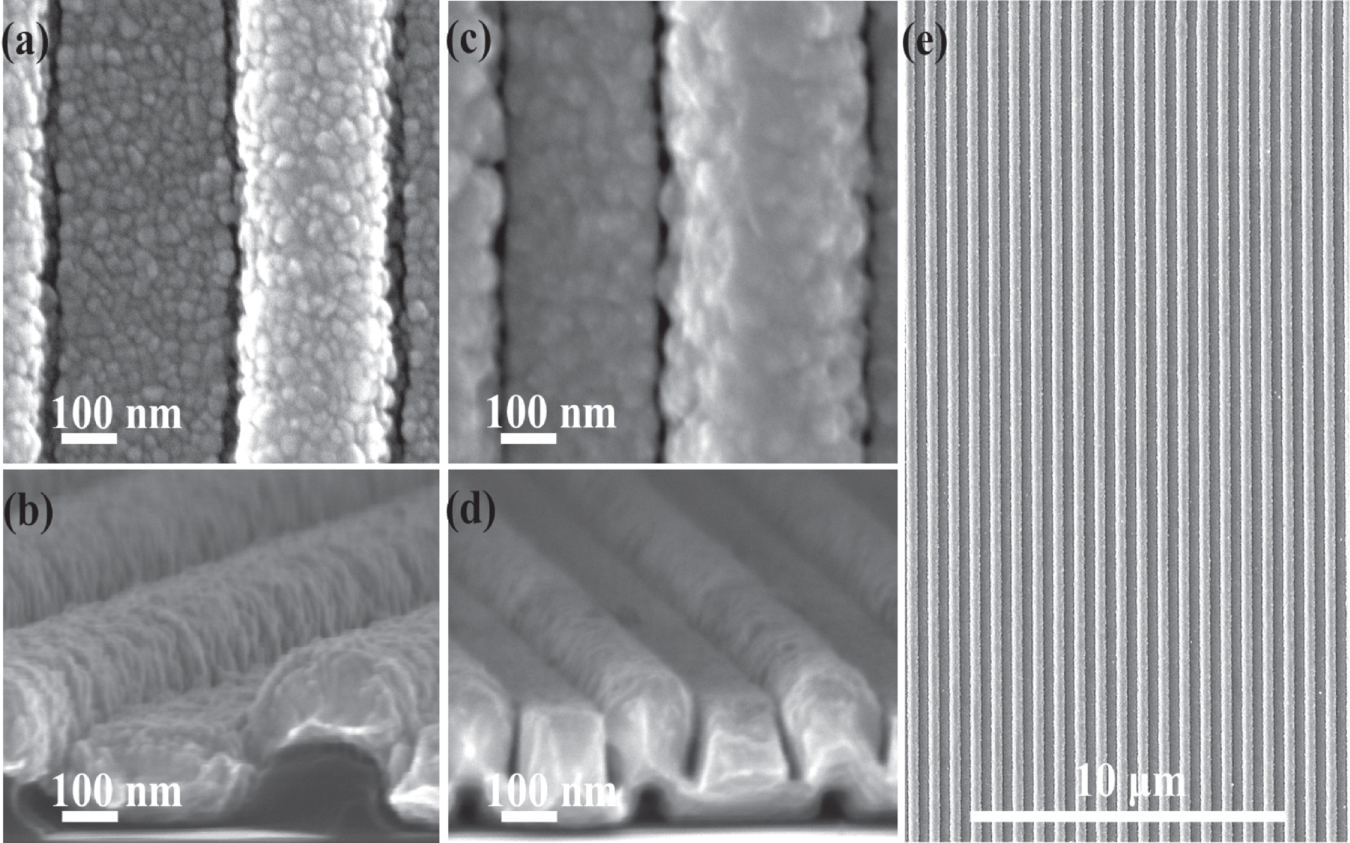 Double-frequency metallic grating over large areas with ultrahigh Raman ...