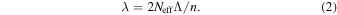 Equation (2)