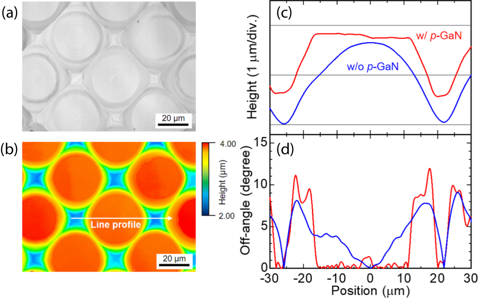 Gan Led Array InGaN-based LEDs on convex lens-shaped GaN arrays toward ...