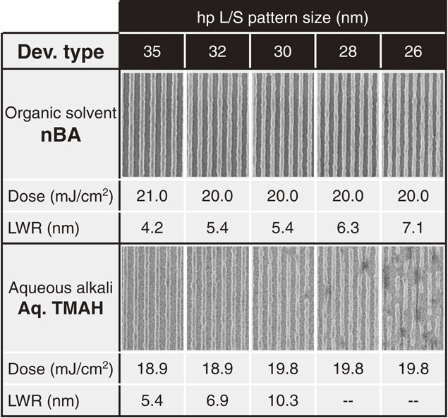 In situ analysis of negative-tone resist pattern formation using ...
