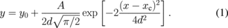 Equation (1)