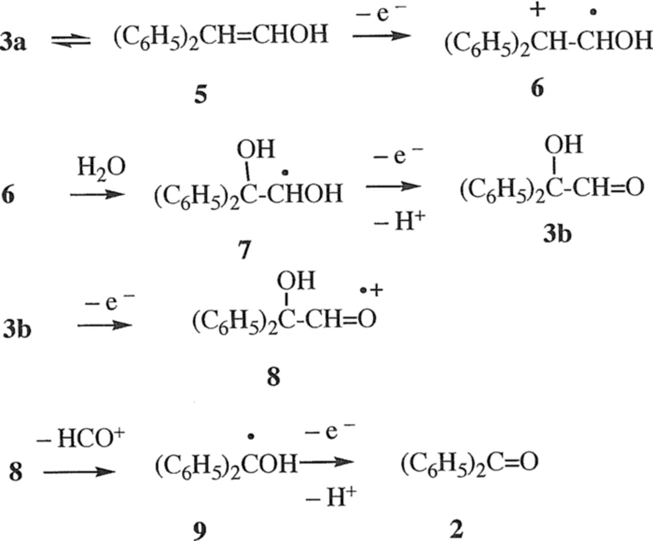 Competing Reaction Pathways in the Anodic Oxidation of