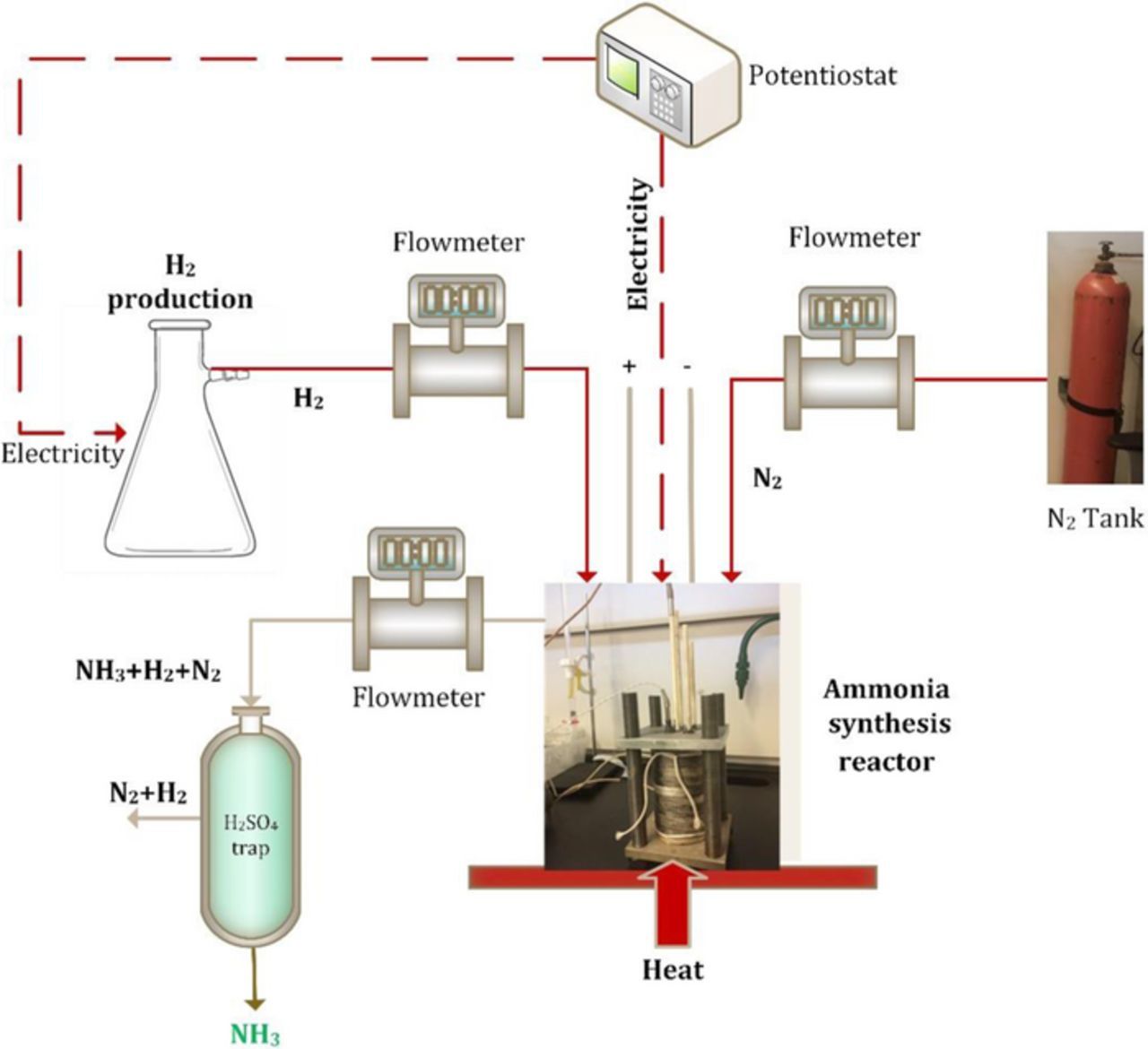 Electrochemical Synthesis of Ammonia in Molten Salt Electrolyte Using ...