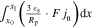 ${\int }_{{x}_{0}}^{{x}_{1}}\left(\tfrac{3\,{\varepsilon }_{{\rm{s}}}}{{R}_{{\rm{p}}}}\cdot F\,{j}_{{\rm{n}}}\right){\rm{d}}x$