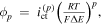 ${\phi }_{p}\,=\,{i}_{{\rm{ct}}}^{\left(p\right)}{\left(\tfrac{RT}{F{\rm{\Delta }}E}\right)}^{p},$