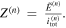 ${Z}^{(n)}\,=\,\tfrac{{\tilde{E}}^{\left(n\right)}}{{i}_{{\rm{tot}}}^{(n)}}.$