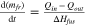 $\tfrac{{\rm{d}}({m}_{{fr}})}{{\rm{d}}t}=\tfrac{{Q}_{{in}}-{Q}_{{out}}}{{\rm{\Delta }}{H}_{{fus}}}$