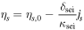 $\begin{array}{c}{\eta }_{s}={\eta }_{s,0}-\displaystyle \frac{{\delta }_{{\rm{sei}}}}{{\kappa }_{{\rm{sei}}}}{j}_{s}\end{array}$