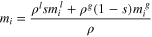 ${m}_{i}=\displaystyle \frac{{\rho }^{l}s{m}_{i}^{l}+{\rho }^{g}\left(1-s\right){m}_{i}^{g}}{\rho }$