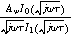 $\frac{{A}_{w}{I}_{0}(\sqrt{j\omega \tau })}{\sqrt{j\omega \tau }{I}_{1}(\sqrt{j\omega \tau })}$