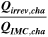 $\displaystyle \frac{{{\boldsymbol{Q}}}_{{\boldsymbol{irrev}},{\boldsymbol{cha}}}}{{{\boldsymbol{Q}}}_{{\boldsymbol{IMC}},{\boldsymbol{cha}}}}$