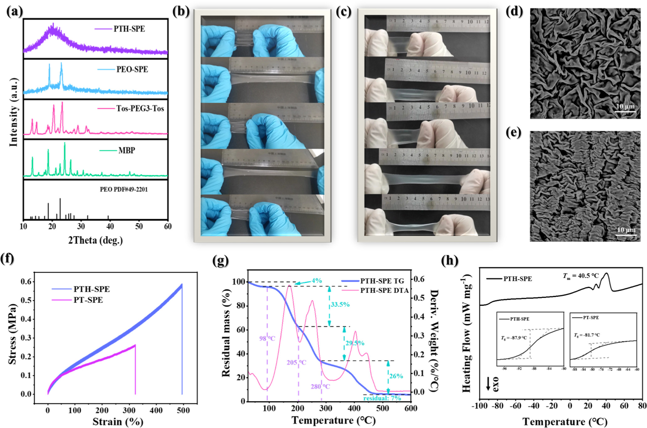 Novel PEO-based Solid Polymer Electrolyte with High Elasticity and High ...