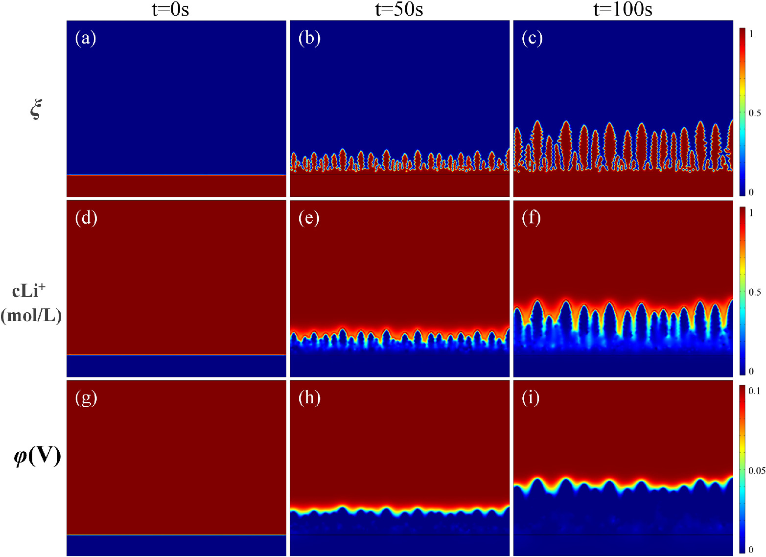 Phase Field Simulation of the Deposition Behavior of Structured Lithium ...