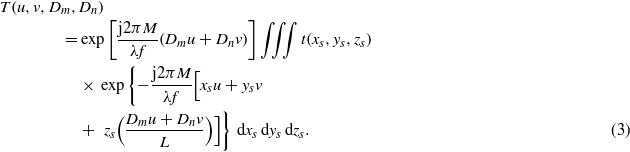 Equation (3)