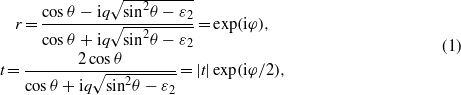 Equation (1)