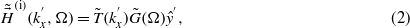 Equation (2)