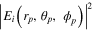 ${{\left| {{E}_{i}}\left( {{r}_{p}},{{\theta }_{p}},\;{{\phi }_{p}} \right) \right|}^{2}}$
