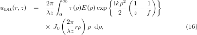 Equation (16)