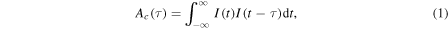 Equation (1)