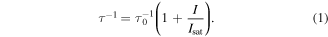 Equation (1)