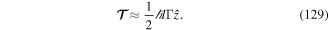 Equation (129)