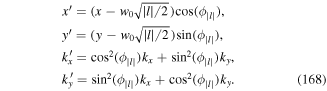 Equation (168)