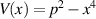 $V(x) = p^2-x^4$