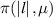 $\pi(\left|l\right|,\mu)$