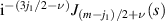 ${\rm i}^{-(3j_1/2-\nu)}J_{(m-j_1)/2+\nu}(s)$