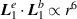 $\boldsymbol{L}_1^e \cdot \boldsymbol{L}_1^b \propto {r^6}$