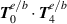 $\boldsymbol{T}_0^{e/b} \cdot \boldsymbol{T}_4^{e/b}$
