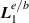 $\boldsymbol{L}_1^{e/b}$