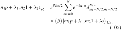 Equation (105)