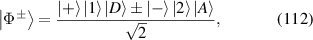 Equation (112)
