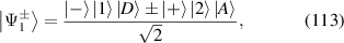 Equation (113)