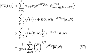 Equation (57)