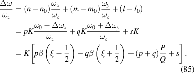 Equation (85)