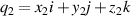 $q_2 = x_2{i}+y_2{j}+z_2{k}$