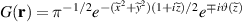 $G(\mathbf{r}) = {{\pi }^{-1/2}}{{e}^{-({{{\widetilde{x}}}^{2}}+{{{\widetilde{y}}}^{2}})(1+{i}\widetilde{z})/2}}{{e}^{\mp{i}{{\vartheta}}(\widetilde{z})}}$