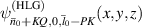 $\psi _{{\bar{n}_{0}}+KQ,0,\bar{l}_0-PK}^{(\textrm{HLG})}(x, y, z)$