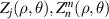 ${Z_j}(\rho ,\theta ),Z_n^m(\rho ,\theta )$