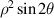 ${\rho ^2}\sin 2\theta $